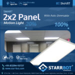 Motion Sensor 2×2 Panel Light