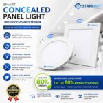 Motion Sensor Concealed Panel | 15W | 6 Inch | Aluminium Body