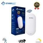 StarrBot Automations 10W – Motion Sensor LED Bulkhead Light | Auto Dimming | Warm White -3000K | Energy Efficient