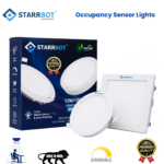 15W – Motion Sensor Concealed Panel Light Auto dimming Square Metal, Warm White – 3000K