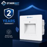 Motion Sensor Foot Light | 2W | 2m | Square | Auto On Off | PC Body | Warm White