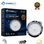 StarrBot Automations 100W – Motion Sensor LED Highbay Light | Auto Dimming | Cool White -6500K | Energy Efficient