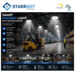 Motion Sensor Hight Bay Light | 100W | Round | Auto Dimming | Aluminium Body | Cool White