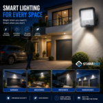 StarrBot Automations 100W – Motion Sensor LED Flood Light | Auto ON/0FF | Natural White -4000K | Energy Efficient