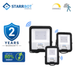 StarrBot Automations 100W – Motion Sensor LED Flood Light | Auto ON/0FF | Natural White -4000K | Energy Efficient