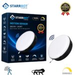 StarrBot Automations 20W – Motion Sensor LED Moon Light | Auto ON/Off | Warm White -3000K | Energy Efficient | Motion Sensor and Motion Sensor Lights