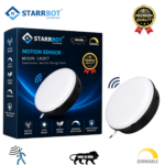 StarrBot Automations 15W – Motion Sensor LED Moon Light | Auto Dimming | Cool White -6500K | Energy Efficient