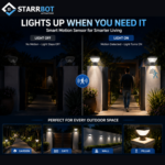 Starrbot Automations – 15W | Motion Sensor Garden Light | Auto Dimming | Energy Efficient