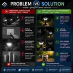 Starrbot Automations – 20W | Motion Sensor Garden Light | Auto Dimming | Energy Efficient | Motion Sensor and Motion Sensor Lights
