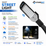 Starrbot Automations – 200W | Motion Sensor Street Light | Auto Dimming | Aluminium Body