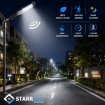 Starrbot Automations – 200W | Motion Sensor Street Light | Auto Dimming | Aluminium Body