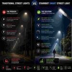 Starrbot Automations – 150W | Motion Sensor Street Light | Auto Dimming | Aluminium Body | Motion Sensor and Motion Sensor Lights