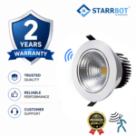 Starrbot Automations 12W – Occupancy sensor COB Light – Movable, Auto dimming Cool White – 6500K