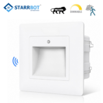 StarrBot Automations Motion Sensor Foot Light | 2 Module – Motion Sensor LED Foot Lamp | Auto On/Off | Energy Saving | Warm White