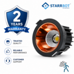 StarrBot Automations 9W – Motion Sensor COB Light – Delta Premium, Auto ON/Off Cool White – 6500K