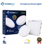 15W – Motion Sensor Concealed Panel Light Auto dimming Square Metal, Natural White – 4000K | Motion Sensor & Motion Sensor Lights