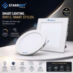 15W – Motion Sensor Concealed Panel Light Auto dimming Square Metal, Natural White – 4000K | Motion Sensor & Motion Sensor Lights