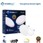 15W – Motion Sensor Concealed Panel Light Auto dimming Round Plastic, Cool White – 6500K | Motion Sensor & Motion Sensor Lights