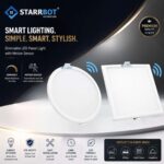 15W – Motion Sensor Concealed Panel Light Auto dimming Square Plastic, Cool White – 6500K | Motion Sensor & Motion Sensor Lights