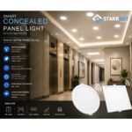 15W – Motion Sensor Concealed Panel Light Auto dimming Square Plastic, Cool White – 6500K | Motion Sensor & Motion Sensor Lights