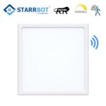 15W – Motion Sensor Surface Panel Light Auto dimming Square Plastic, Cool White – 6500K | 6 Inch | Motion Sensor & Motion Sensor Lights