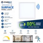 15W – Motion Sensor Surface Panel Light Auto dimming Square Plastic, Cool White – 6500K | 6 Inch | Motion Sensor & Motion Sensor Lights