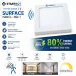 Motion Sensor Surface Panel light | 15W | 6 Inch | Aluminium Body