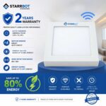 Motion Sensor Surface Panel light | 15W | 6 Inch | Aluminium Body