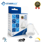 Starrbot PIR Motion Sensor S-24 A | Round | Auto On Off | PC Body