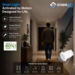 Starrbot PIR Motion Sensor S-24 A | 400W | 40mm | Round | Auto On Off | PC Body