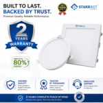 15W – Motion Sensor Concealed Panel Light Auto dimming Square Plastic, Natural White – 4000K