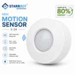 PIR Motion Sensor S-24 | Round | Auto On Off | PC Body