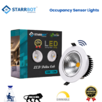 Starrbot Automations 12W – Occupancy sensor COB Light – Movable, Auto dimming Cool White – 6500K