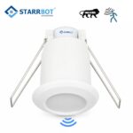 Starrbot PIR Motion Sensor S-24 A | 400W | 40mm | Round | Auto On Off | PC Body