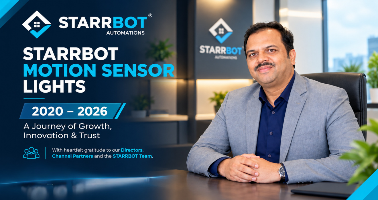Starrbot motion sensor light journey of innovation