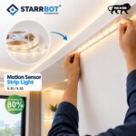 Starrbot- 12 Amp Microwave Sensor Strip Light S-32 | Auto Dimming | Square | Motion Sensor and Motion Sensor Lights
